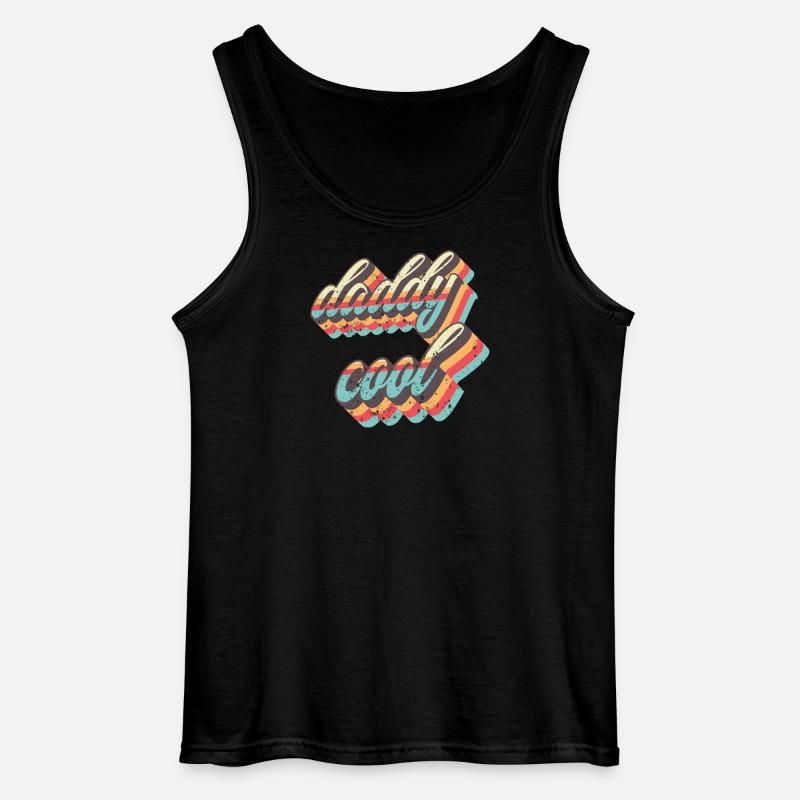 Sangles rétro Daddy Cool - Débardeur Gildan Homme - noir