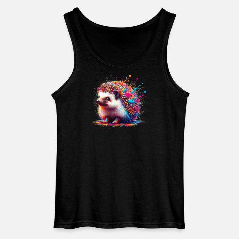 Igel - Gildan Männer Tank Top - Schwarz