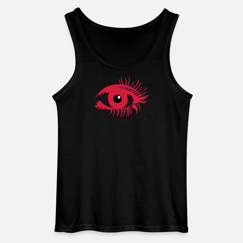 Auge Make up - Gildan Männer Tank Top - Schwarz