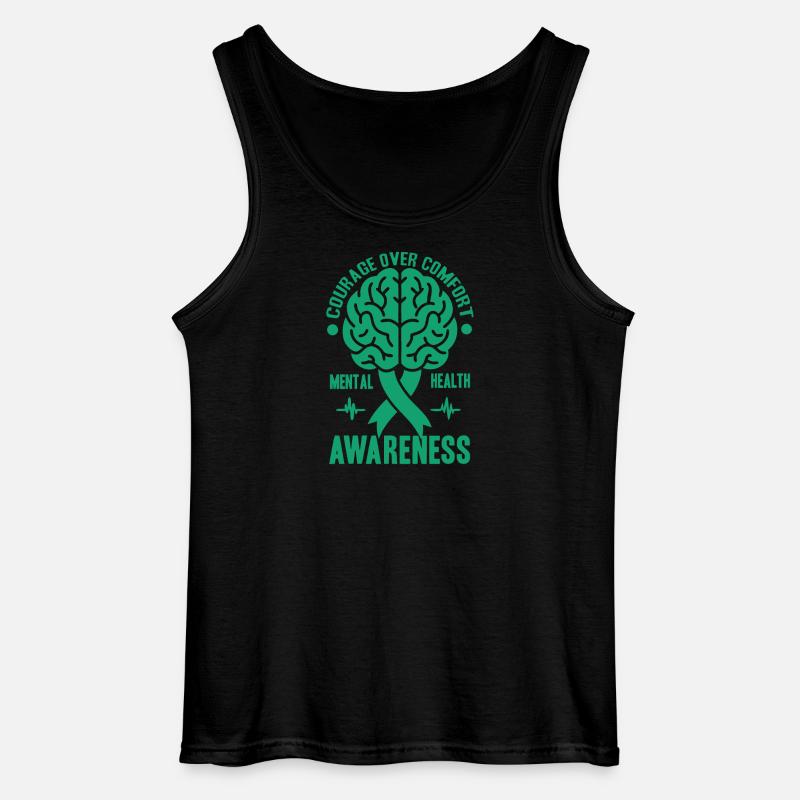 Depression Help - Mental Breakdown - Gildan Men’s Tank Top - black