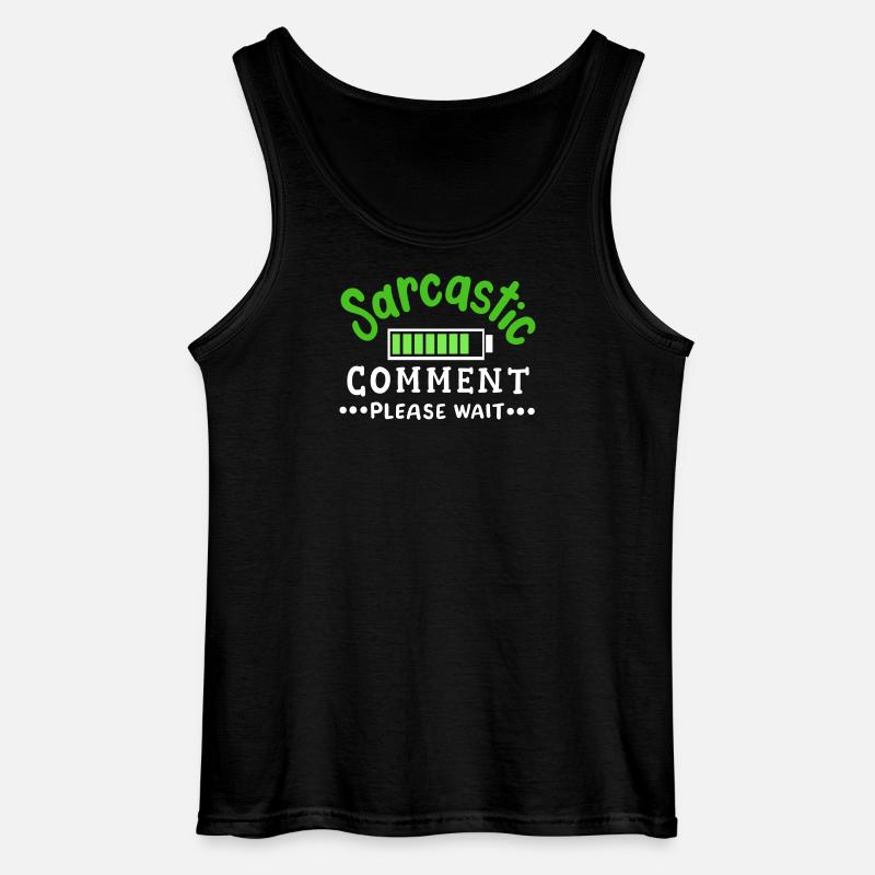 sarkastisch lustig Sarkasmus - Gildan Männer Tank Top - Schwarz