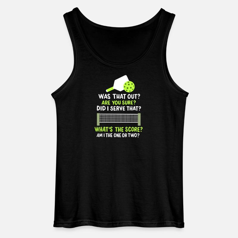 Pickleball-Spieler Paddleball - Gildan Männer Tank Top - Schwarz