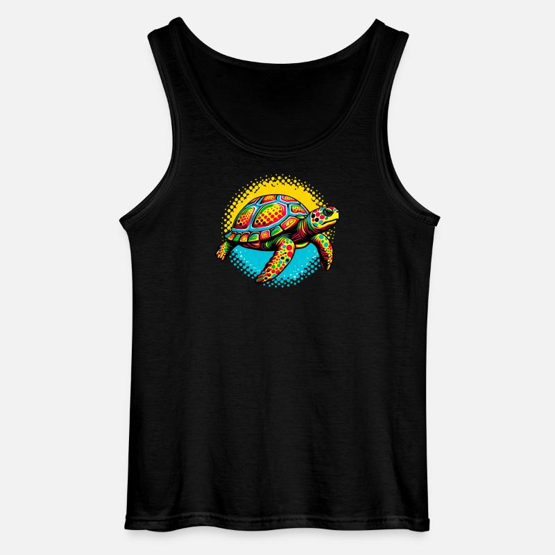 Turtle - Gildan Men’s Tank Top - black