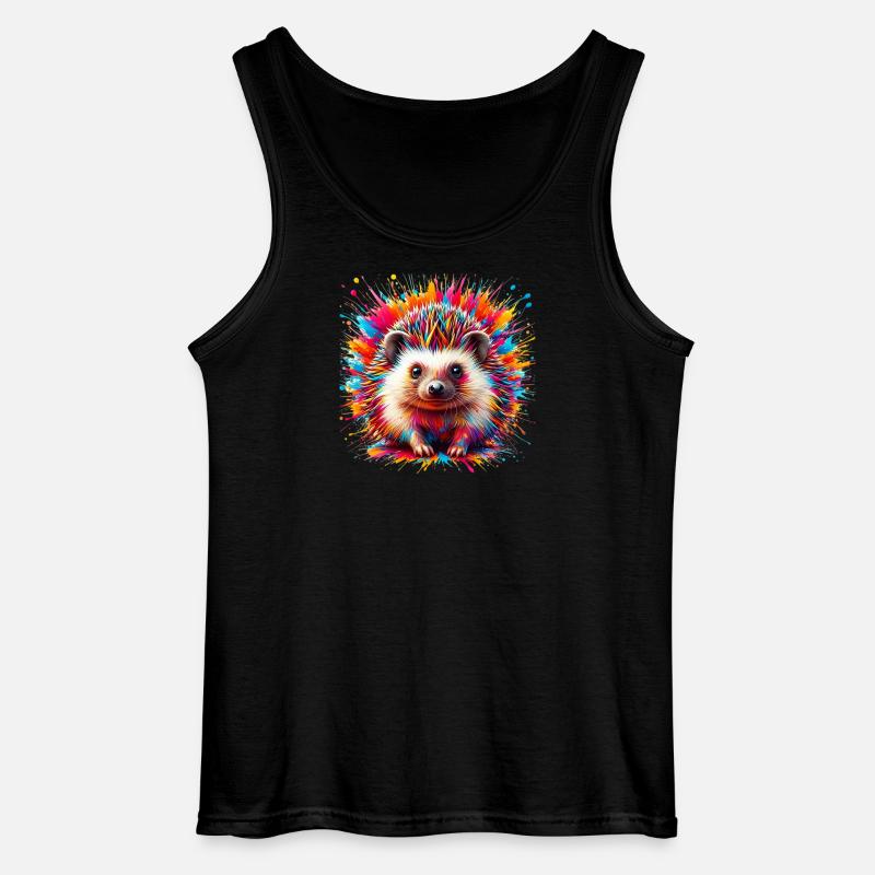 Igel - Gildan Männer Tank Top - Schwarz