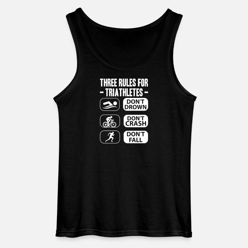 Triathlon-Anzug - Triathlet im Training - Gildan Männer Tank Top - Schwarz