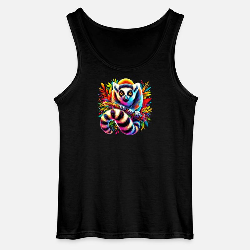 Lemur - Gildan Männer Tank Top - Schwarz
