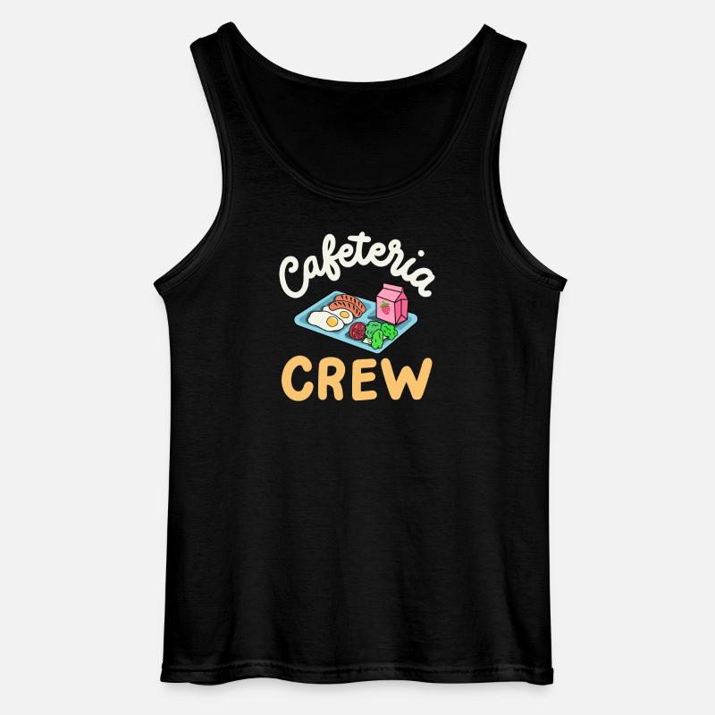 Cafeteria-Crew Schulkantine - Gildan Männer Tank Top - Schwarz