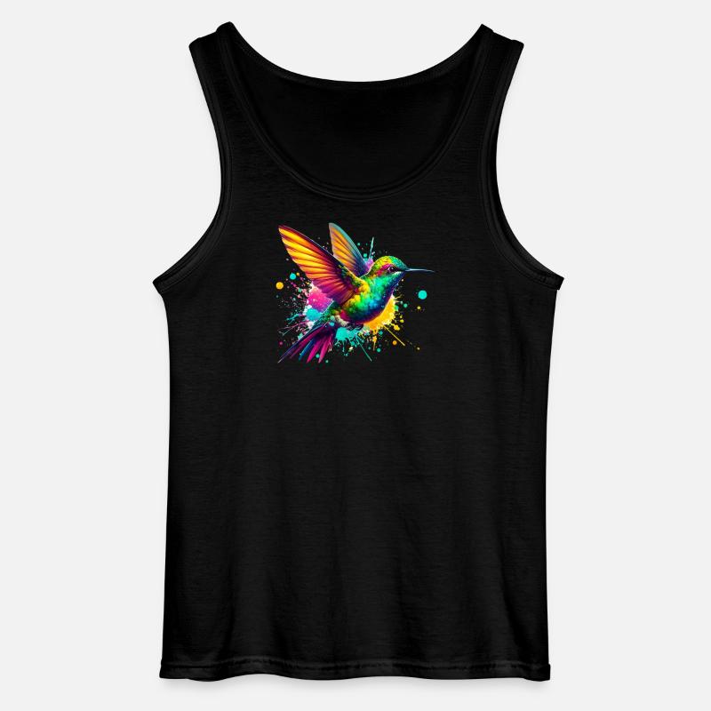 Kolibri - Gildan Männer Tank Top - Schwarz