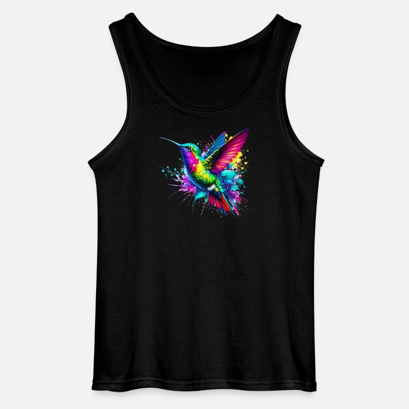 Kolibri - Gildan Männer Tank Top - Schwarz