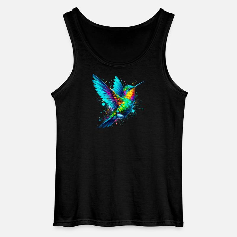 Kolibri - Gildan Männer Tank Top - Schwarz