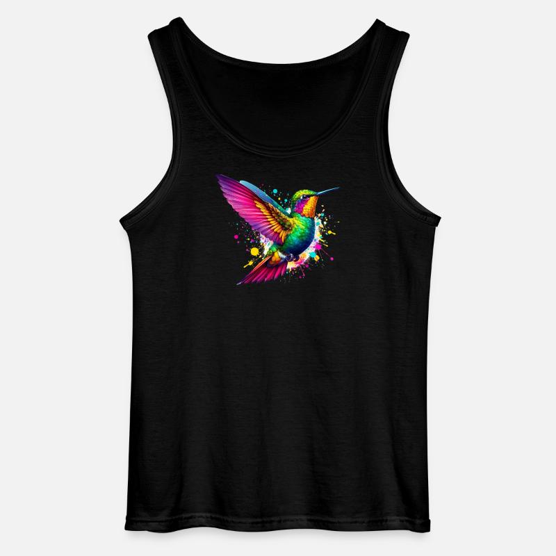 Kolibri - Gildan Männer Tank Top - Schwarz