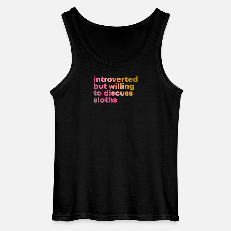 Faultier - Gildan Männer Tank Top - Schwarz