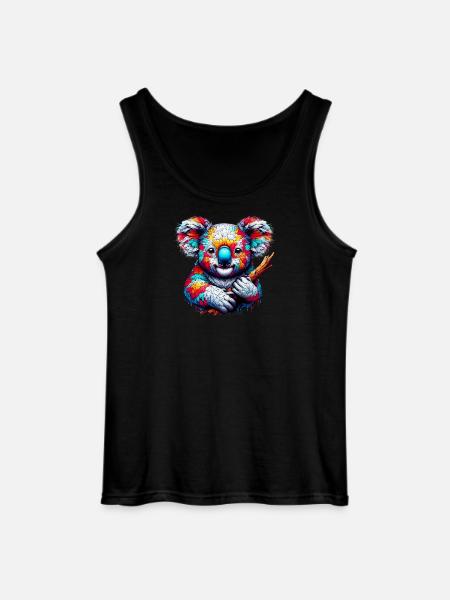 Koala - Gildan Men’s Tank Top - black