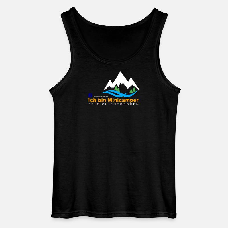 Minicamper Bergwanderer Motiv - Gildan Männer Tank Top - Schwarz