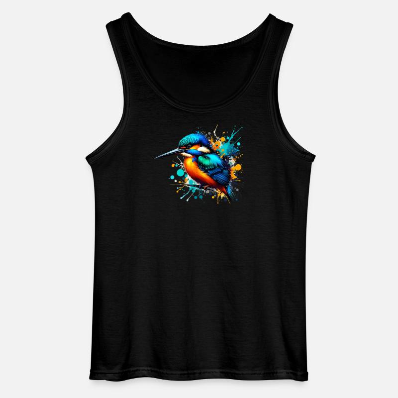 Eisvogel - Gildan Männer Tank Top - Schwarz