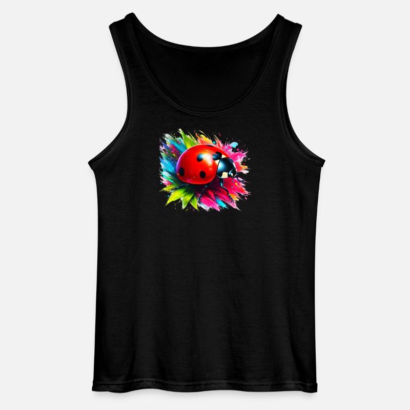 Marienkäfer - Gildan Männer Tank Top - Schwarz