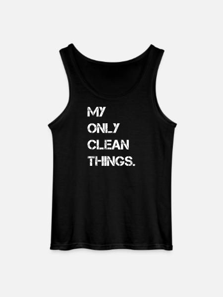 my only clean things - Gildan Men’s Tank Top - black