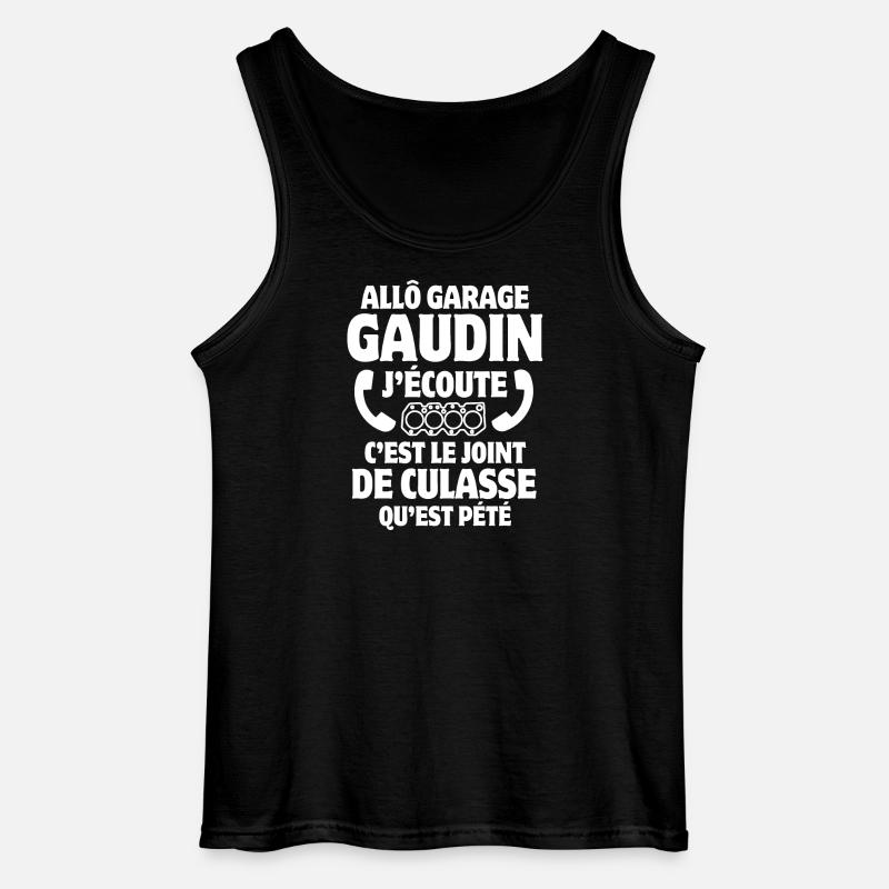 Garage, Mechanic, Workshop Manager - Gildan Men’s Tank Top - black