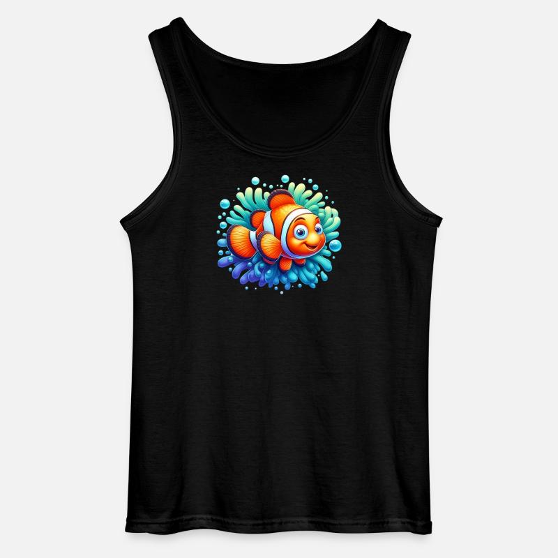 Clownfisch - Gildan Männer Tank Top - Schwarz