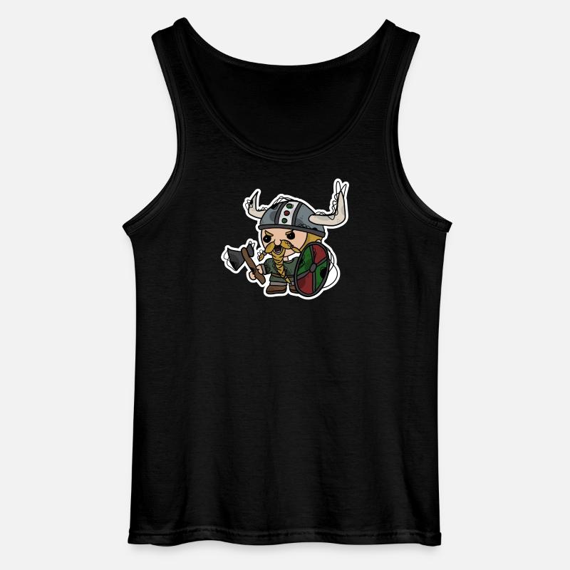 Wikinger | Krieger | Zwerg - Gildan Männer Tank Top - Schwarz