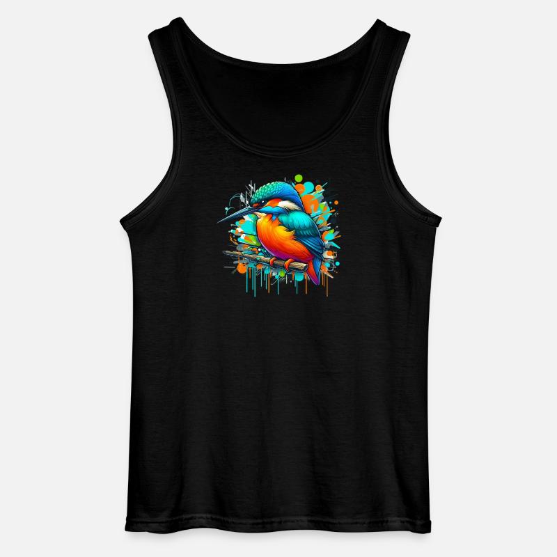 Eisvogel - Gildan Männer Tank Top - Schwarz