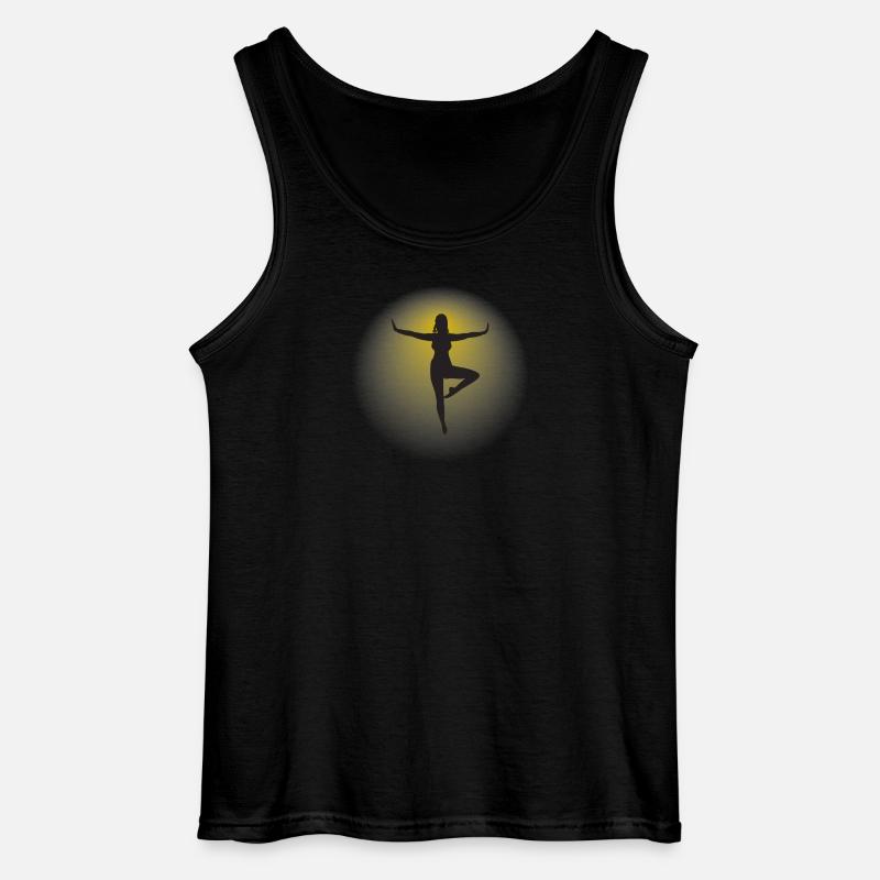 Silhouette 2 - Gildan Männer Tank Top - Schwarz