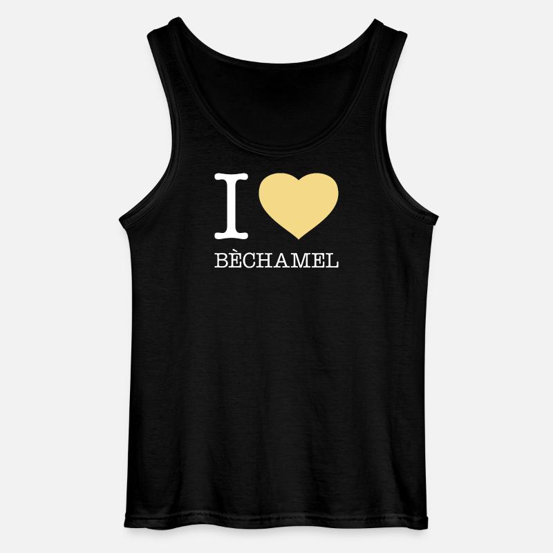 I LOVE BECHAMEL - Gildan Männer Tank Top - Schwarz