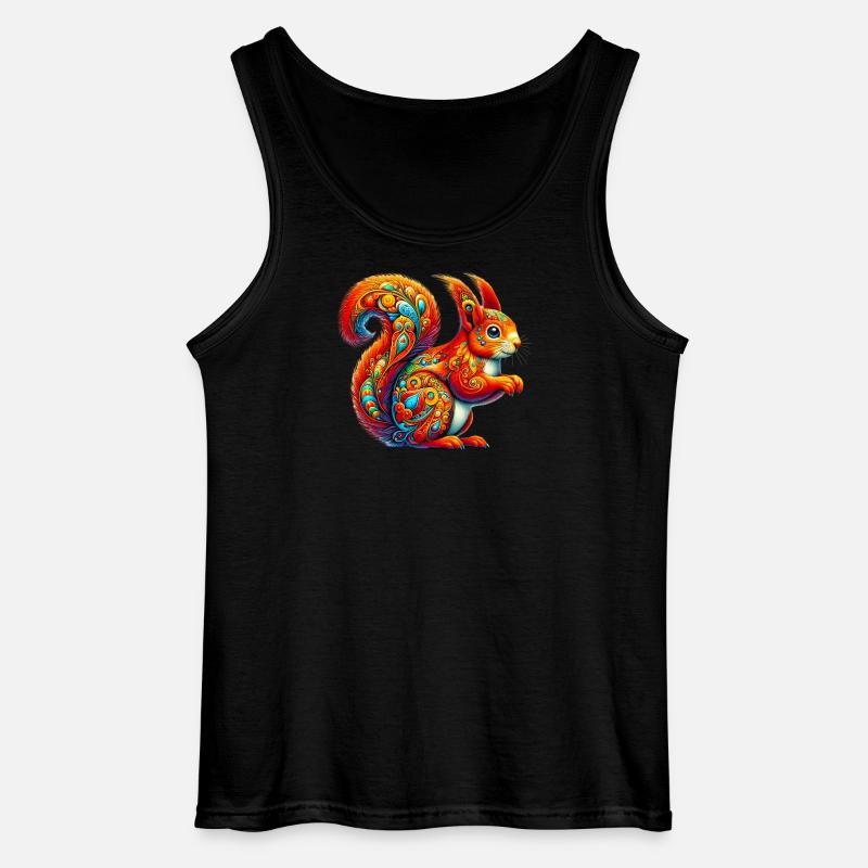 Eichhörnchen - Gildan Männer Tank Top - Schwarz