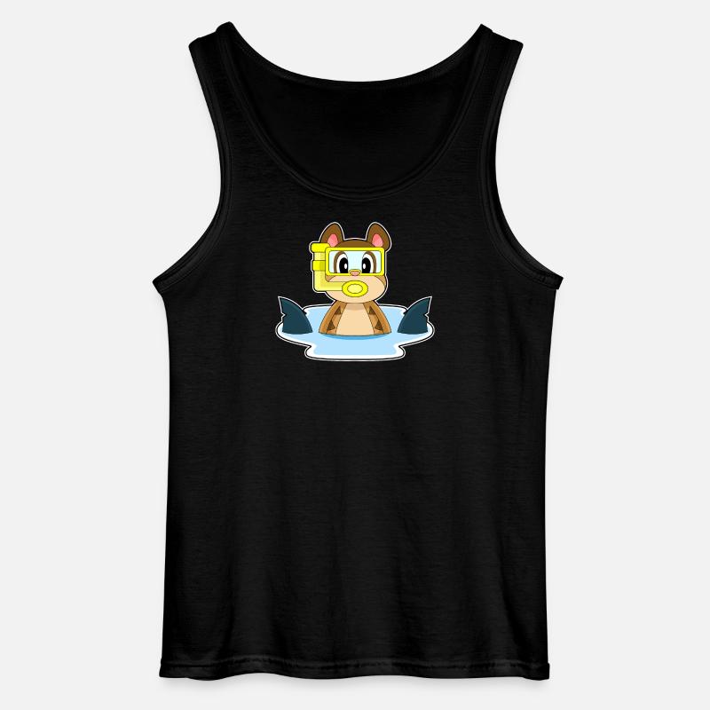 Plongeon de plongée de suricate plongeon de nage - Débardeur Gildan Homme - noir