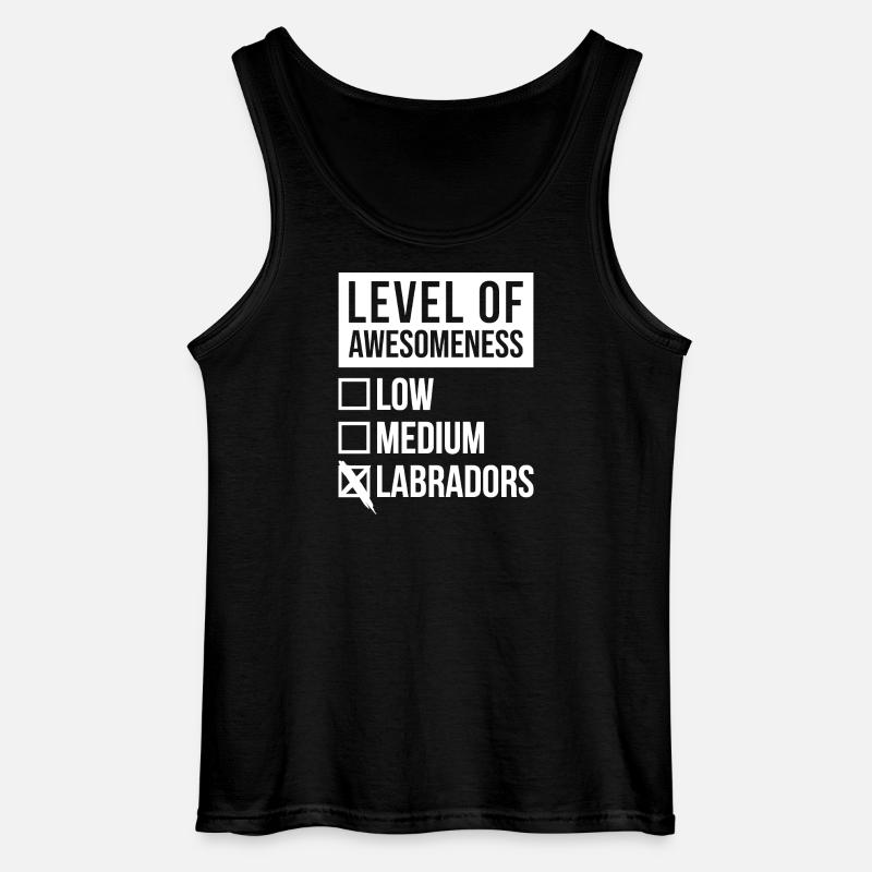 Labrador - Gildan Männer Tank Top - Schwarz