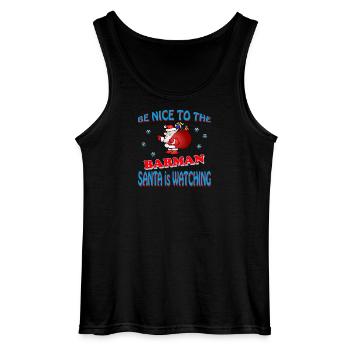 SANTA BARMAN - Gildan Männer Tank Top - Schwarz - Vorne - AI Model Male 185 dark (185cm)