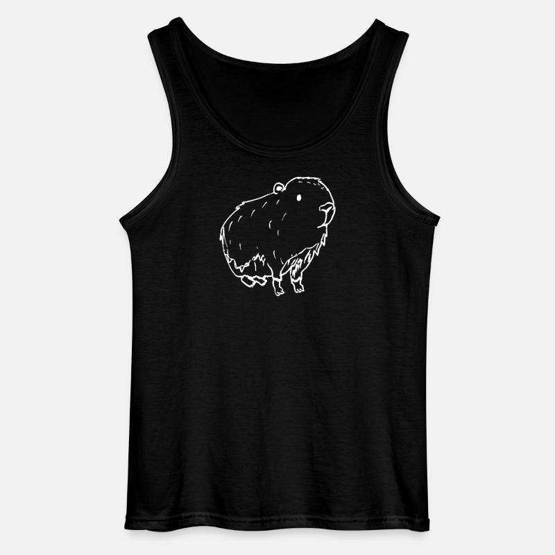 Abstrakt Kapybara-Weiß - Gildan Männer Tank Top - Schwarz