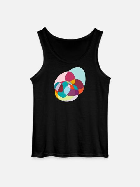 Verschlungene Farbkreise - Gildan Männer Tank Top - Schwarz
