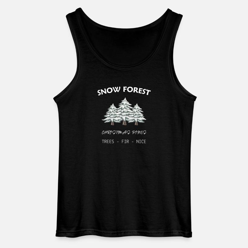 SCHNEEWALD - WEIHNACHTSKIEFER - Gildan Männer Tank Top - Schwarz