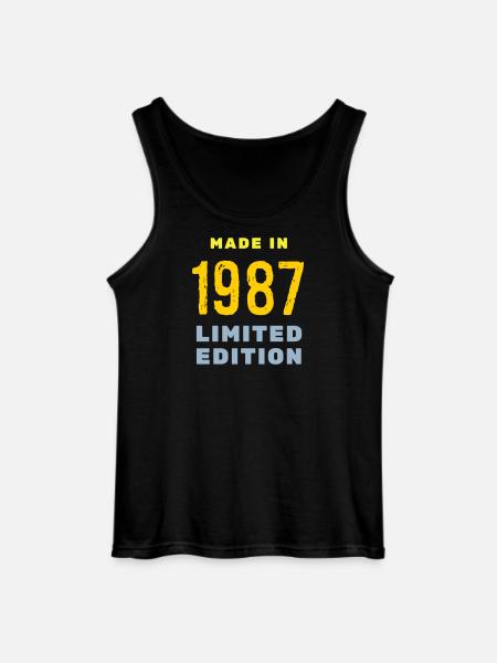 1987 - Gildan Men’s Tank Top - black