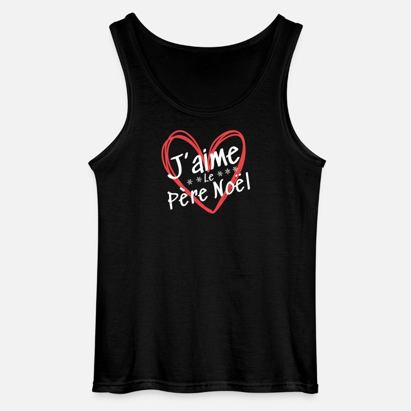 Ich liebe den Weihnachtsmann - Gildan Männer Tank Top - Schwarz