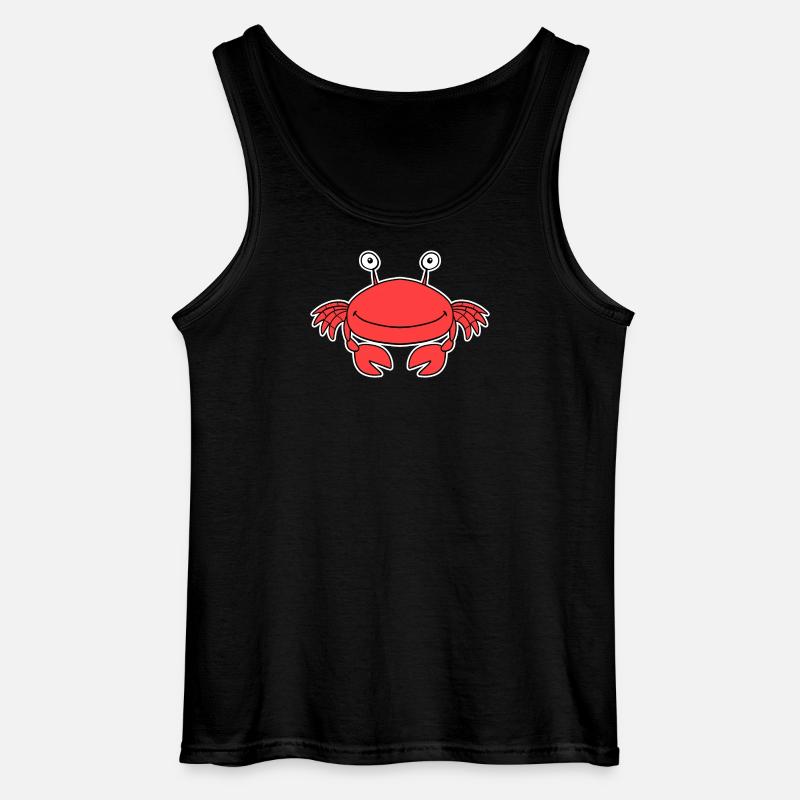 Krabben Krabbe - Gildan Männer Tank Top - Schwarz