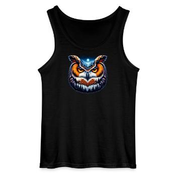 Hibou - Débardeur Gildan Homme - noir - Devant - AI Model Male 185 dark (185cm)