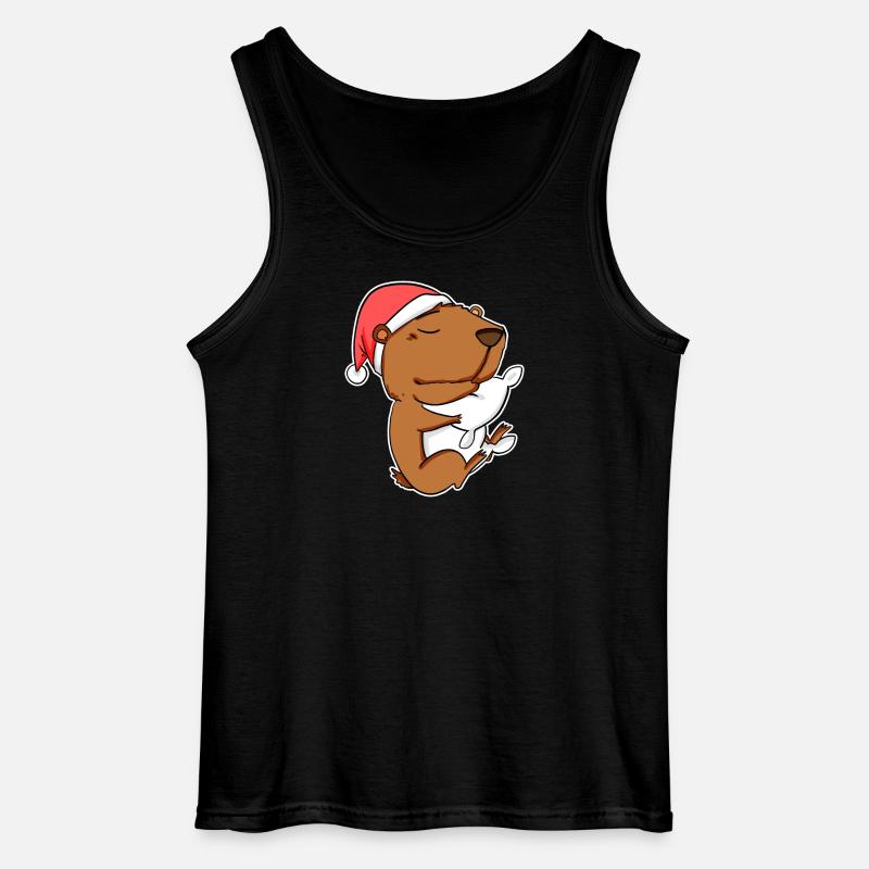 Capybara Capybara Gift - Gildan Men’s Tank Top - black