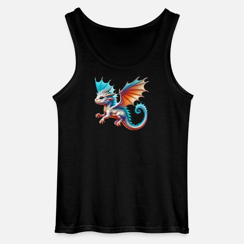 Drache - Gildan Männer Tank Top - Schwarz