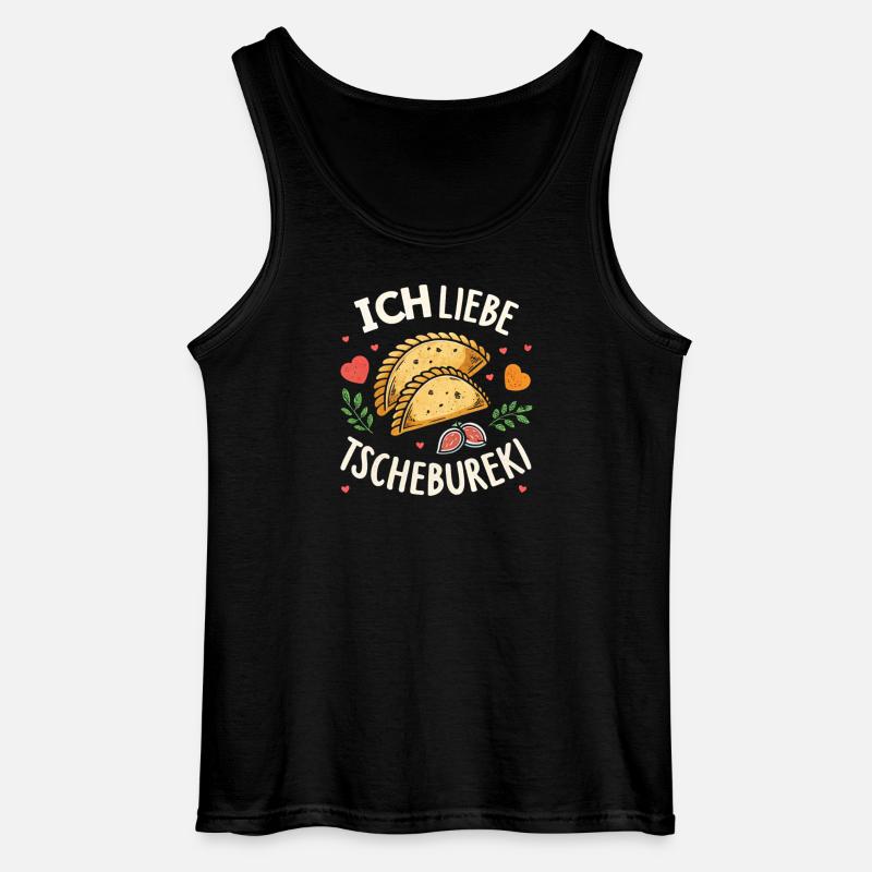 Ich liebe Tschebureki - Gildan Männer Tank Top - Schwarz