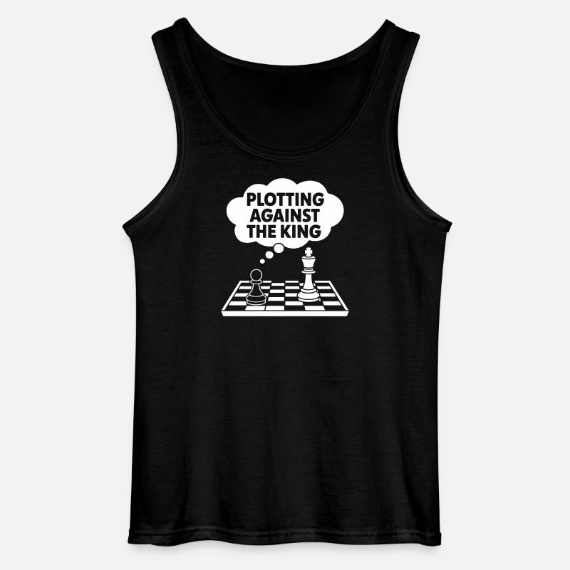 Plotting Against the King - Gildan Men’s Tank Top - black