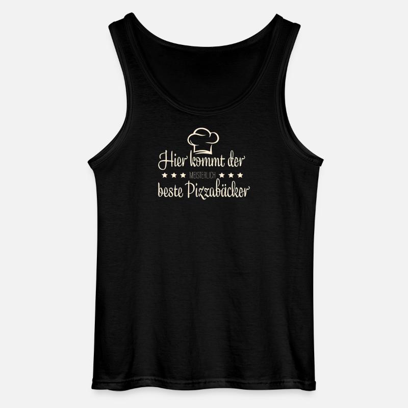 Pizzabäcker, Pizza - Gildan Männer Tank Top - Schwarz