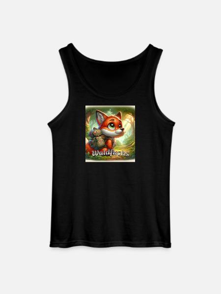 Waldfuchs - Gildan Männer Tank Top - Schwarz