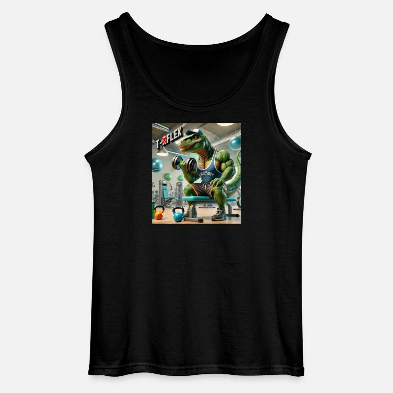 Dino T RFLEX - Gildan Männer Tank Top - Schwarz