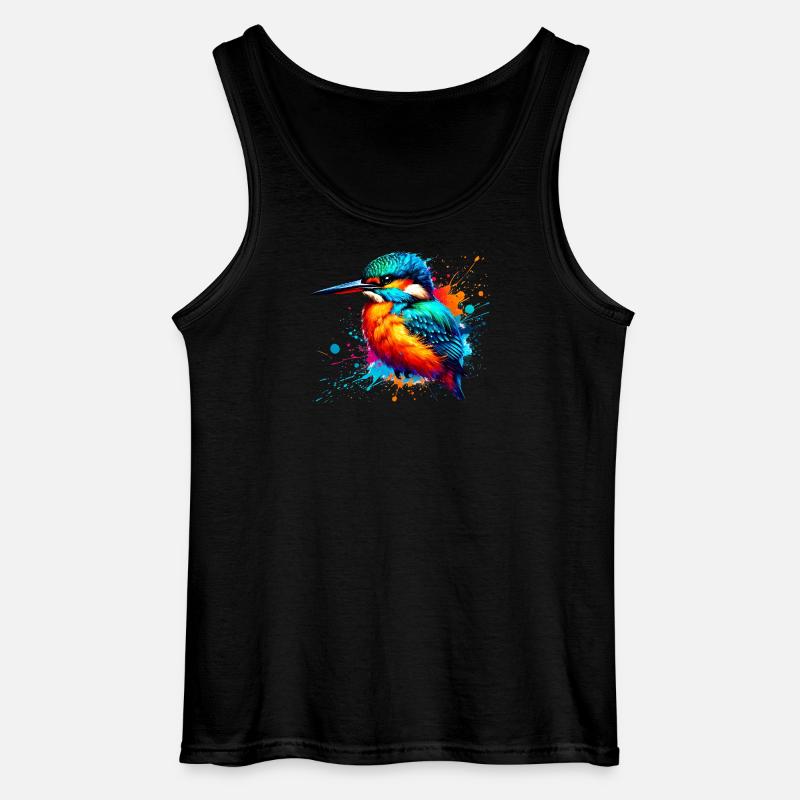 Eisvogel - Gildan Männer Tank Top - Schwarz