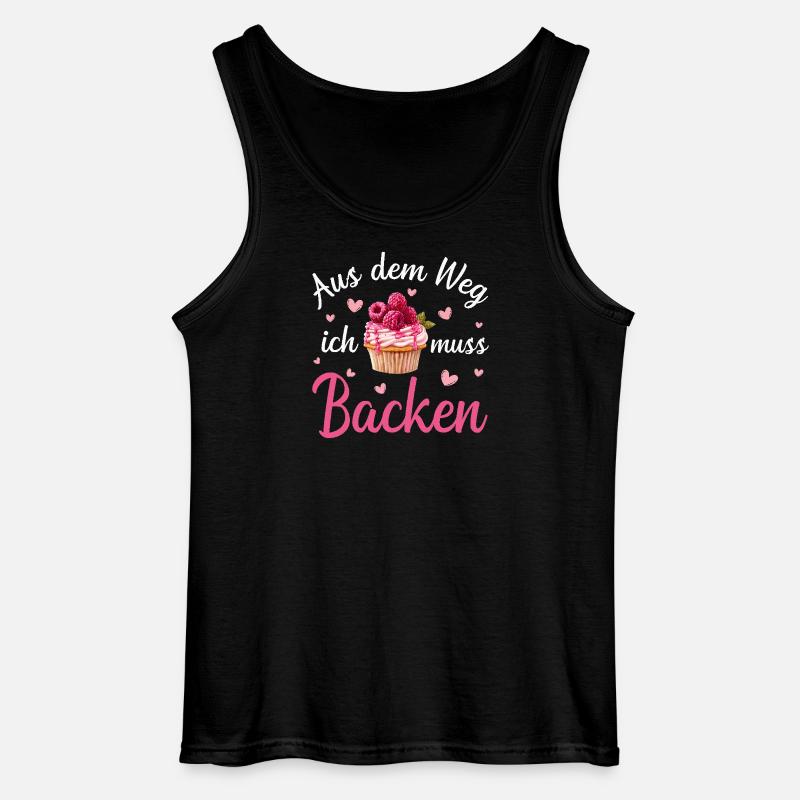 Backen Bäcker Bäckerin - Gildan Männer Tank Top - Schwarz