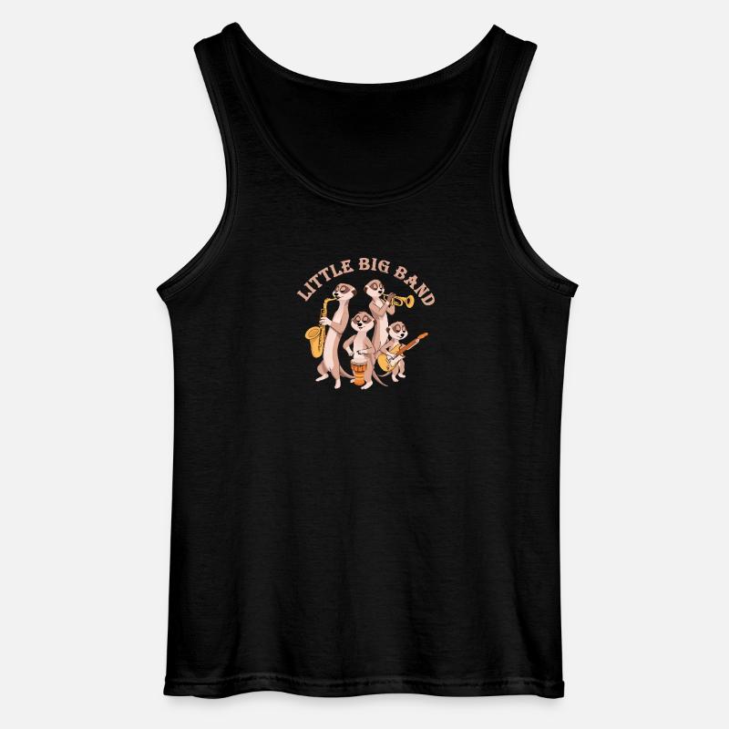 Erdmännchen Little Big Band - Gildan Männer Tank Top - Schwarz