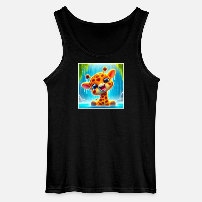 Giraffe - Gildan Männer Tank Top - Schwarz
