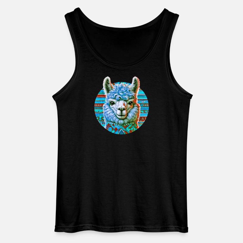Alpaka - Gildan Männer Tank Top - Schwarz